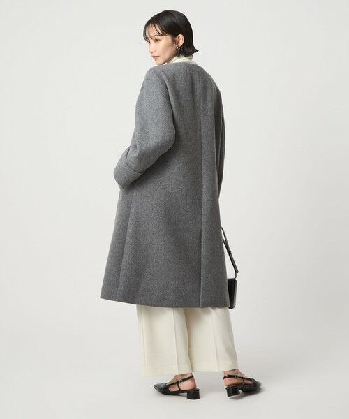 green label relaxing / グリーンレーベル リラクシング その他アウター | ［size SHORTあり］SENTDALE WOOL セントデールウール ノーカラー コート | 詳細10