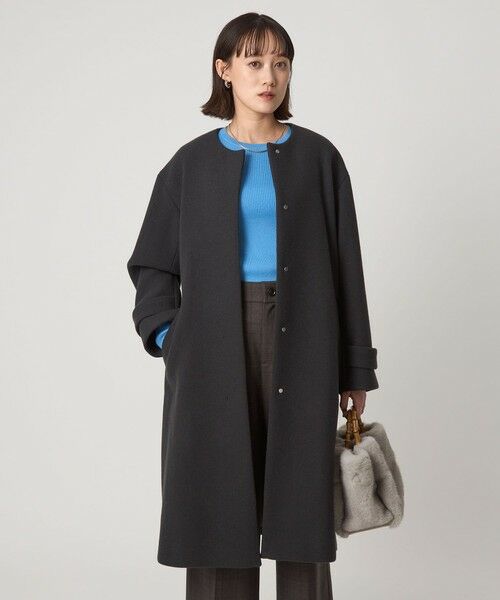 green label relaxing / グリーンレーベル リラクシング その他アウター | ［size SHORTあり］SENTDALE WOOL セントデールウール ノーカラー コート | 詳細16
