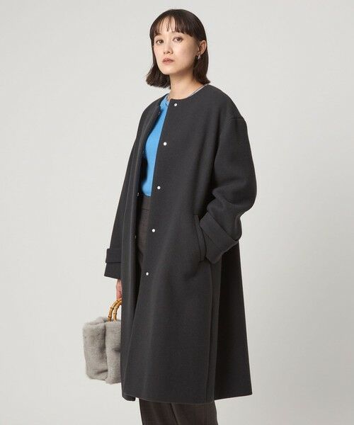 green label relaxing / グリーンレーベル リラクシング その他アウター | ［size SHORTあり］SENTDALE WOOL セントデールウール ノーカラー コート | 詳細17
