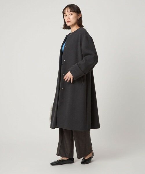 green label relaxing / グリーンレーベル リラクシング その他アウター | ［size SHORTあり］SENTDALE WOOL セントデールウール ノーカラー コート | 詳細19