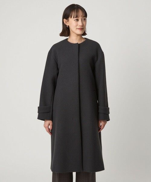 green label relaxing / グリーンレーベル リラクシング その他アウター | ［size SHORTあり］SENTDALE WOOL セントデールウール ノーカラー コート | 詳細20