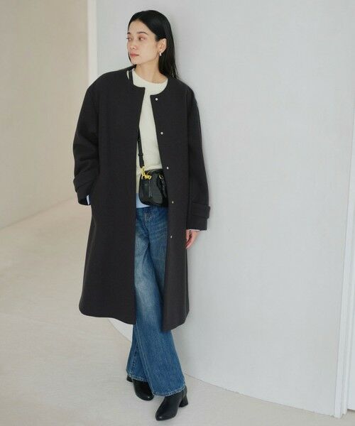 green label relaxing / グリーンレーベル リラクシング その他アウター | ［size SHORTあり］SENTDALE WOOL セントデールウール ノーカラー コート | 詳細13