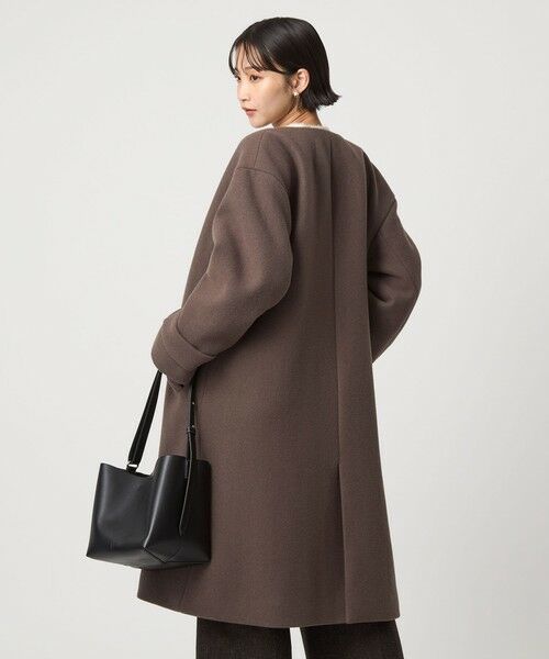 green label relaxing / グリーンレーベル リラクシング その他アウター | ［size SHORTあり］SENTDALE WOOL セントデールウール ノーカラー コート | 詳細27