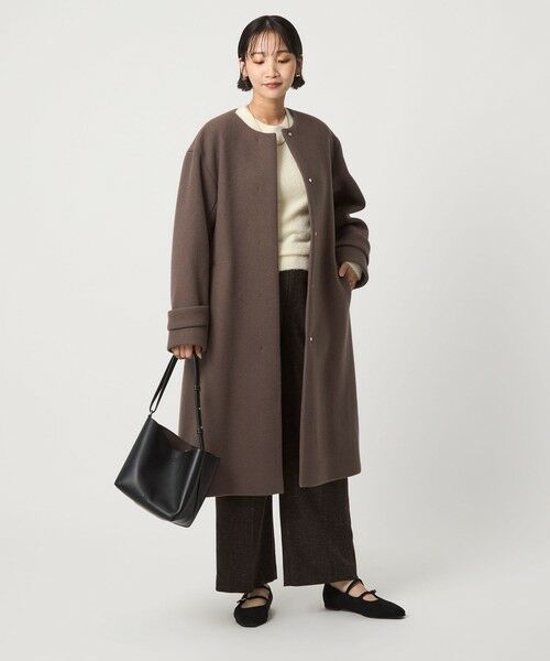 green label relaxing / グリーンレーベル リラクシング その他アウター | ［size SHORTあり］SENTDALE WOOL セントデールウール ノーカラー コート | 詳細28