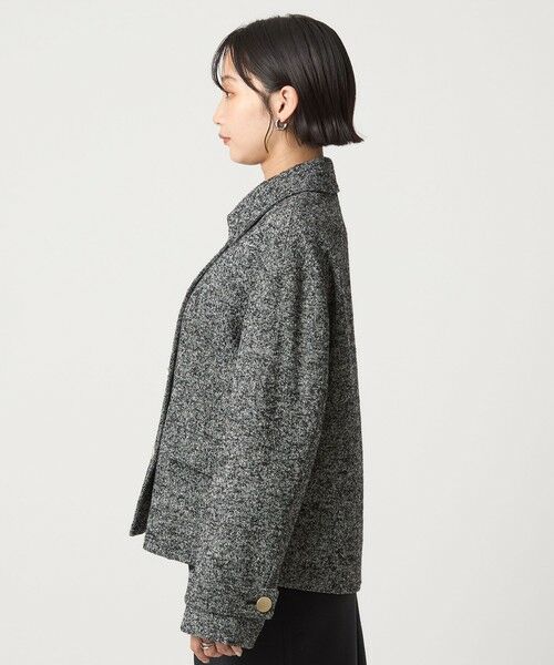 green label relaxing / グリーンレーベル リラクシング その他アウター | ヘリンボーン 襟付き ショート ジャケット コート | 詳細24