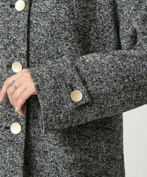 green label relaxing / グリーンレーベル リラクシング その他アウター | ヘリンボーン 襟付き ショート ジャケット コート | 詳細27