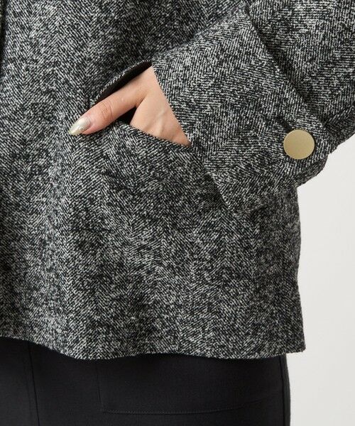 green label relaxing / グリーンレーベル リラクシング その他アウター | ヘリンボーン 襟付き ショート ジャケット コート | 詳細28