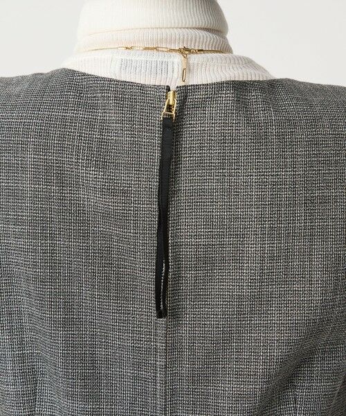 green label relaxing / グリーンレーベル リラクシング ロング・マキシ丈ワンピース | ［size SHORTあり］TWEEDY  ツイーディー Vネック フレア ジャンパースカート | 詳細8