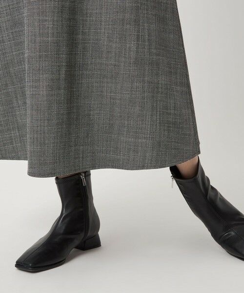 green label relaxing / グリーンレーベル リラクシング ロング・マキシ丈ワンピース | ［size SHORTあり］TWEEDY  ツイーディー Vネック フレア ジャンパースカート | 詳細9