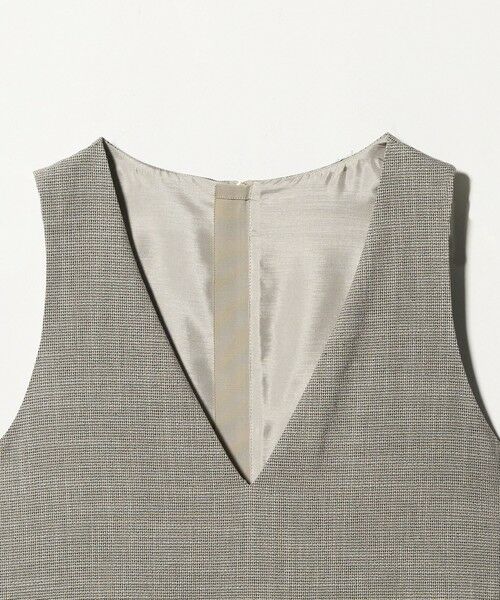 green label relaxing / グリーンレーベル リラクシング ロング・マキシ丈ワンピース | ［size SHORTあり］TWEEDY  ツイーディー Vネック フレア ジャンパースカート | 詳細23