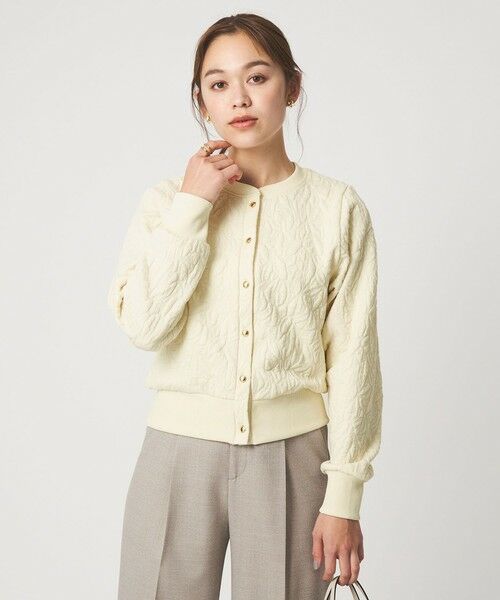 green label relaxing / グリーンレーベル リラクシング カーディガン・ボレロ | フクレジャカード カットソー カーディガン | 詳細1