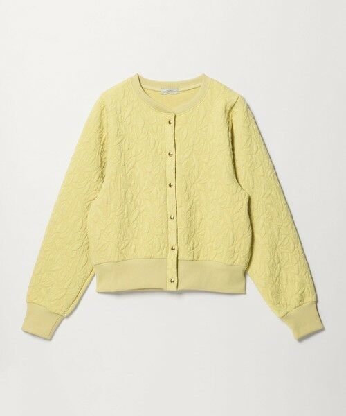 green label relaxing/グリーンレーベル リラクシング フクレジャカード カットソー カーディガン YELLOW FREE