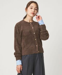 green label relaxing / グリーンレーベル リラクシング カーディガン・ボレロ | フラッフ フェザーヤーン ニット カーディガン