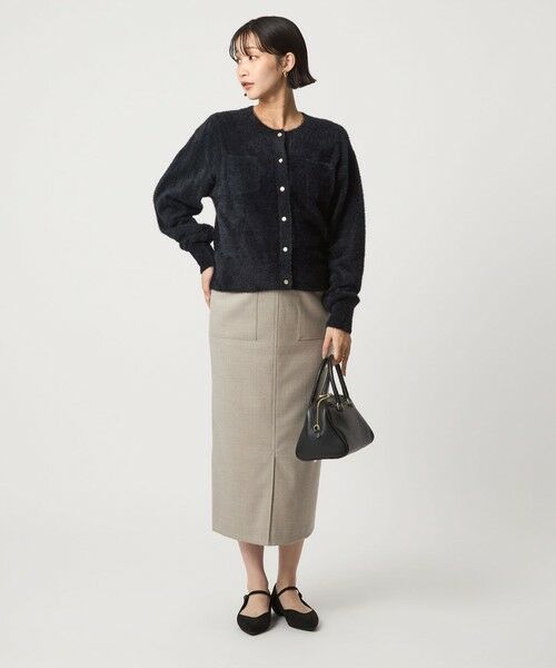 green label relaxing / グリーンレーベル リラクシング カーディガン・ボレロ | フラッフ フェザーヤーン ニット カーディガン | 詳細9