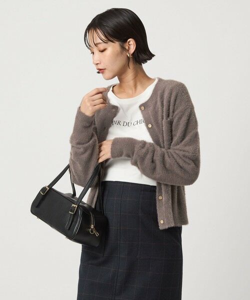 green label relaxing / グリーンレーベル リラクシング カーディガン・ボレロ | フラッフ フェザーヤーン ニット カーディガン | 詳細11