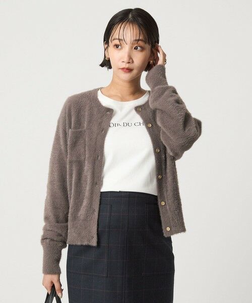 green label relaxing / グリーンレーベル リラクシング カーディガン・ボレロ | フラッフ フェザーヤーン ニット カーディガン | 詳細12