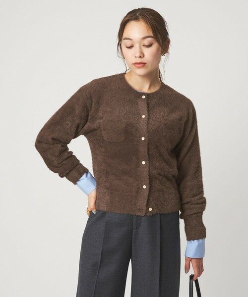green label relaxing / グリーンレーベル リラクシング カーディガン・ボレロ | フラッフ フェザーヤーン ニット カーディガン | 詳細24