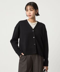 green label relaxing / グリーンレーベル リラクシング カーディガン・ボレロ | ウール スムース Vネック カーディガン ウォッシャブル