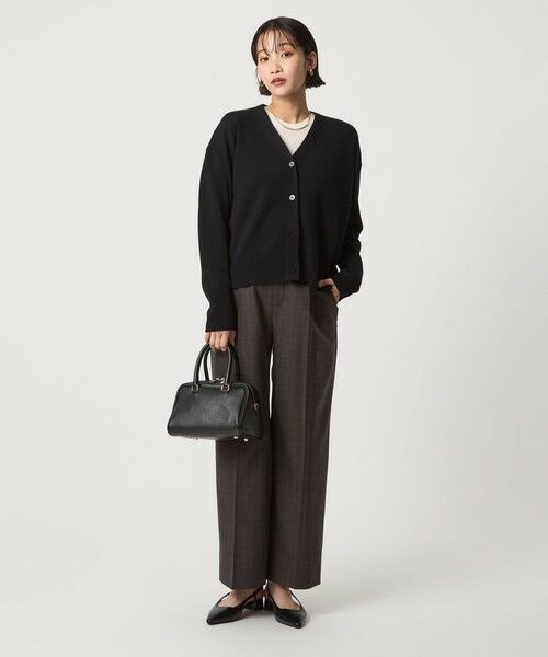 green label relaxing / グリーンレーベル リラクシング カーディガン・ボレロ | ウール スムース Vネック カーディガン ウォッシャブル | 詳細2