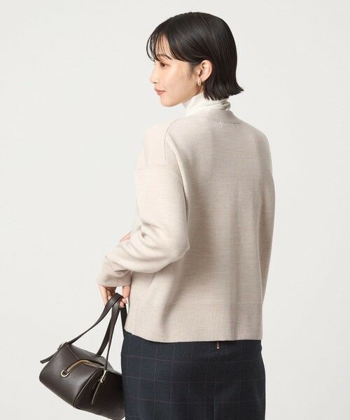 green label relaxing / グリーンレーベル リラクシング カーディガン・ボレロ | ウール スムース Vネック カーディガン ウォッシャブル | 詳細14