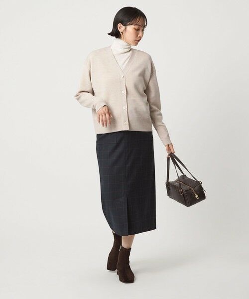 green label relaxing / グリーンレーベル リラクシング カーディガン・ボレロ | ウール スムース Vネック カーディガン ウォッシャブル | 詳細16