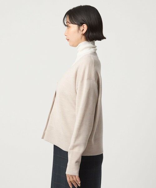 green label relaxing / グリーンレーベル リラクシング カーディガン・ボレロ | ウール スムース Vネック カーディガン ウォッシャブル | 詳細18