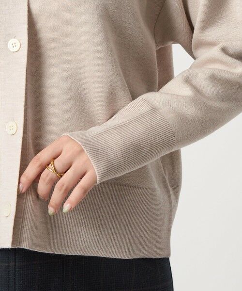 green label relaxing / グリーンレーベル リラクシング カーディガン・ボレロ | ウール スムース Vネック カーディガン ウォッシャブル | 詳細21