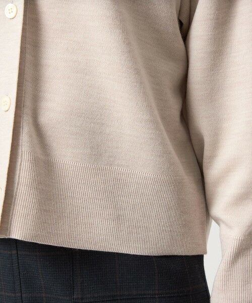 green label relaxing / グリーンレーベル リラクシング カーディガン・ボレロ | ウール スムース Vネック カーディガン ウォッシャブル | 詳細22