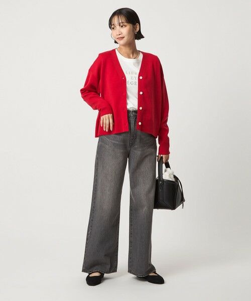 green label relaxing / グリーンレーベル リラクシング カーディガン・ボレロ | ウール スムース Vネック カーディガン ウォッシャブル | 詳細26