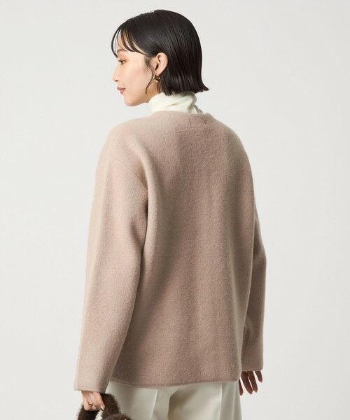 green label relaxing / グリーンレーベル リラクシング カーディガン・ボレロ | ［size SHORTあり］FOXブレンド セッケツ ノーカラー カーディガン | 詳細12