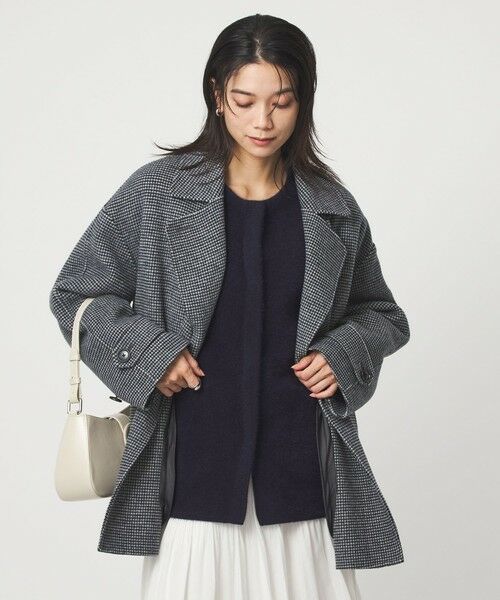 green label relaxing / グリーンレーベル リラクシング カーディガン・ボレロ | ［size SHORTあり］FOXブレンド セッケツ ノーカラー カーディガン | 詳細20