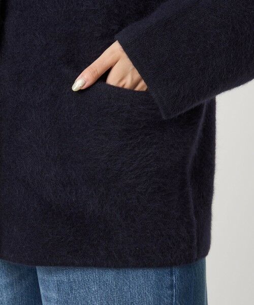 green label relaxing / グリーンレーベル リラクシング カーディガン・ボレロ | ［size SHORTあり］FOXブレンド セッケツ ノーカラー カーディガン | 詳細30