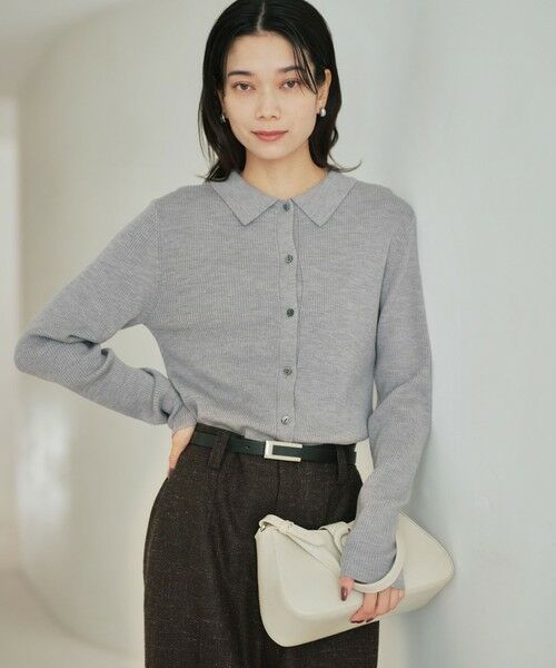 green label relaxing / グリーンレーベル リラクシング カーディガン・ボレロ | ウール エリツキ ニット カーディガン ウォッシャブル | 詳細7