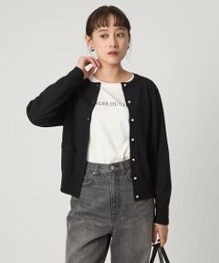 green label relaxing / グリーンレーベル リラクシング カーディガン・ボレロ | ウール クルーネック カーディガン ウォッシャブル