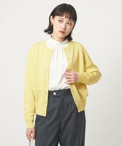 green label relaxing / グリーンレーベル リラクシング カーディガン・ボレロ | ウール クルーネック カーディガン ウォッシャブル