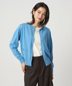 green label relaxing / グリーンレーベル リラクシング カーディガン・ボレロ | ウール クルーネック カーディガン ウォッシャブル