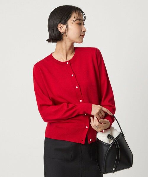 green label relaxing / グリーンレーベル リラクシング カーディガン・ボレロ | ウール クルーネック カーディガン ウォッシャブル | 詳細19