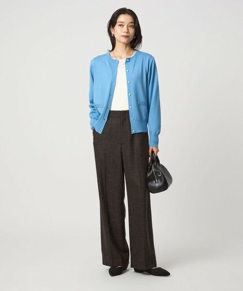 green label relaxing / グリーンレーベル リラクシング カーディガン・ボレロ | ウール クルーネック カーディガン ウォッシャブル | 詳細26