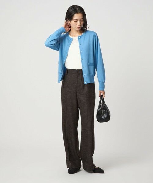 green label relaxing / グリーンレーベル リラクシング カーディガン・ボレロ | ウール クルーネック カーディガン ウォッシャブル | 詳細27