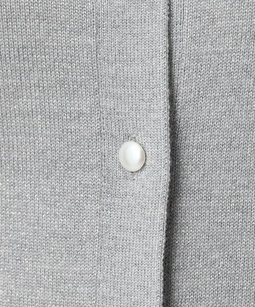 green label relaxing / グリーンレーベル リラクシング カーディガン・ボレロ | ラメ クルーネック ニット カーディガン ウォッシャブル | 詳細4