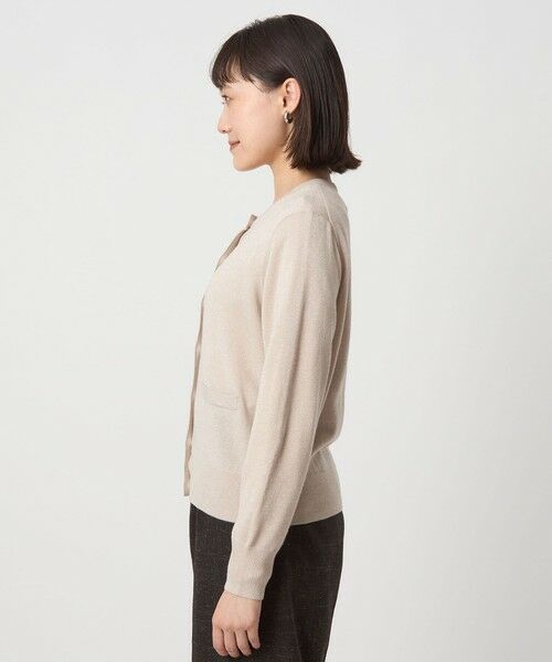 green label relaxing / グリーンレーベル リラクシング カーディガン・ボレロ | ラメ クルーネック ニット カーディガン ウォッシャブル | 詳細16