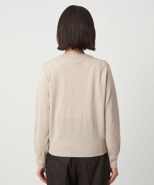 green label relaxing / グリーンレーベル リラクシング カーディガン・ボレロ | ラメ クルーネック ニット カーディガン ウォッシャブル | 詳細17