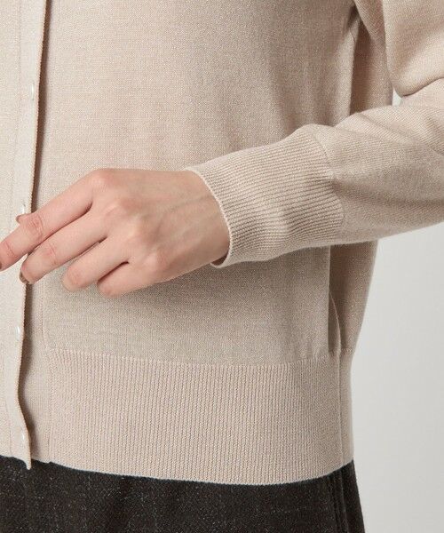 green label relaxing / グリーンレーベル リラクシング カーディガン・ボレロ | ラメ クルーネック ニット カーディガン ウォッシャブル | 詳細19