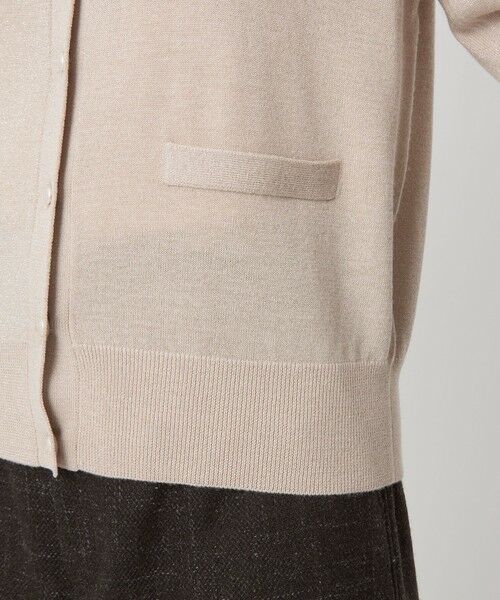 green label relaxing / グリーンレーベル リラクシング カーディガン・ボレロ | ラメ クルーネック ニット カーディガン ウォッシャブル | 詳細20