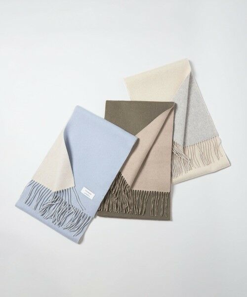 green label relaxing / グリーンレーベル リラクシング マフラー・ショール・スヌード・ストール | カシミヤ リバーシブル マフラー | 詳細16