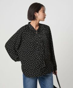 green label relaxing / グリーンレーベル リラクシング シャツ・ブラウス | 2WAY ドット ボウタイ ブラウス
