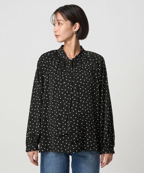 green label relaxing / グリーンレーベル リラクシング シャツ・ブラウス | 2WAY ドット ボウタイ ブラウス | 詳細6