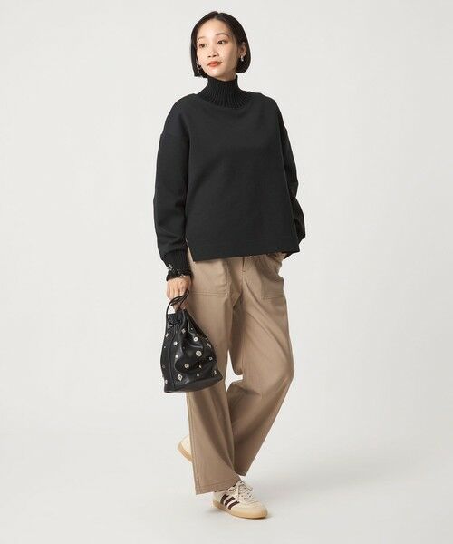 green label relaxing / グリーンレーベル リラクシング カットソー | ダンボール リブ タートル プルオーバー | 詳細2