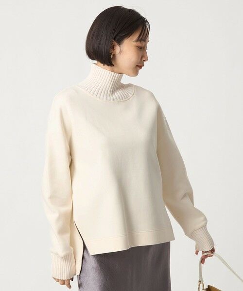 green label relaxing / グリーンレーベル リラクシング カットソー | ダンボール リブ タートル プルオーバー | 詳細11