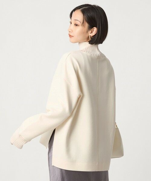 green label relaxing/グリーンレーベル リラクシング ダンボール リブ タートル プルオーバー NATURAL FREE